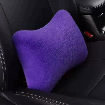 Headrest Car Interior Supplies, Cervical Spine Pillow - plush-waist-support-purple-one