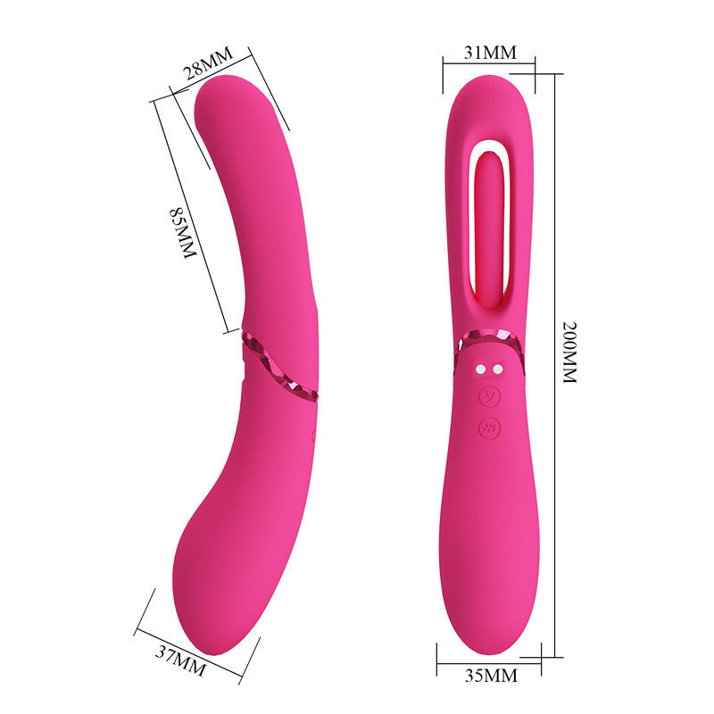 Bâton de massage vibrant en silicone rechargeable usb_voghion.com