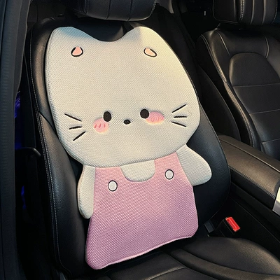 Car Seat Cushion, Suitable for All Seat cushion, seat cover - all-season-linenadorable-cat-pink-backrest-single-sheet-no-specifications