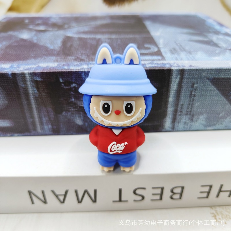 クロスボーダー LABUBU キーホルダーブラインドボックスおもちゃトレンディな PVC LABUBU キーホルダーパーソナライズされたバッグペンダント卸売|undefined
