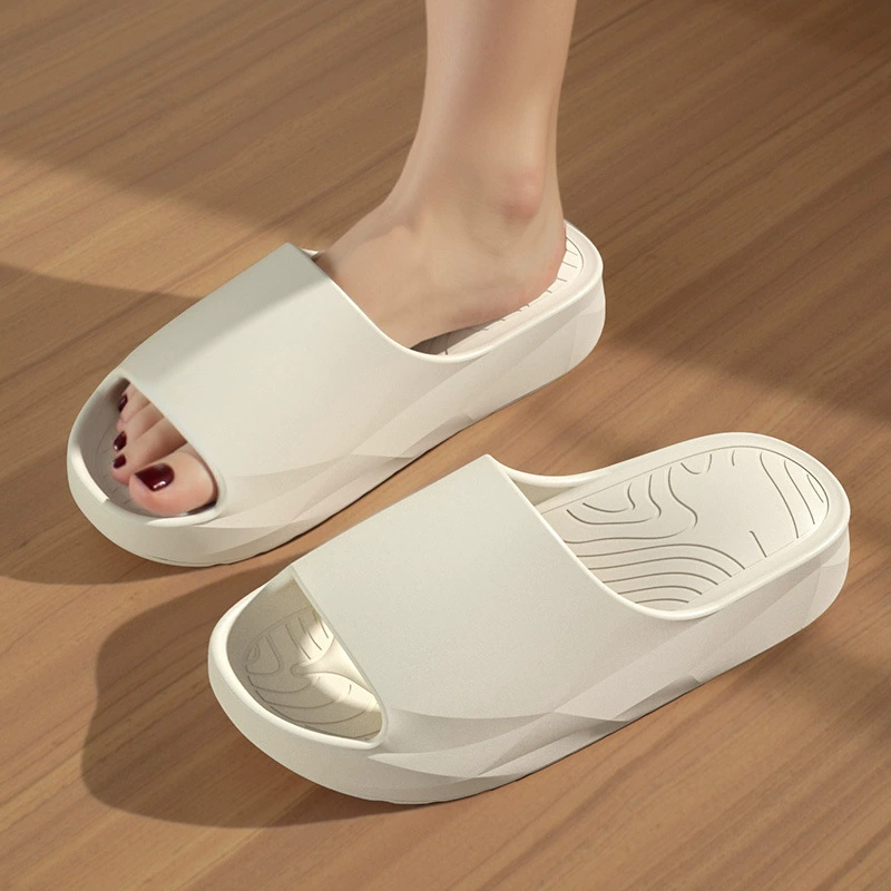 Мужские летние тапочки с эффектом какашек, нескользящие домашние пляжные повседневные сандалии, износостойкие спортивные кокосовые тапочки на толстой подошве.