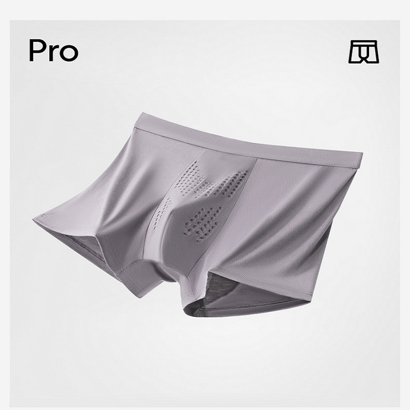 Pantalones interiores de hombre masaje modelo partículas físicas transpirables entrepierna antibacteriana oysterina de cintura media pantalones cortos hombres al por mayor