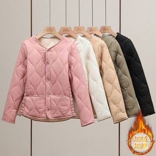 Cotton-padded jacket vest liner women's round neck inner wear base cotton vest light and slim fit inner thermal underwear waistcoat