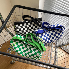 Internet celebrity fashionable women's bag 2024 new Korean version versatile single shoulder diagonal wide shoulder Boston bag fashion pillow bag