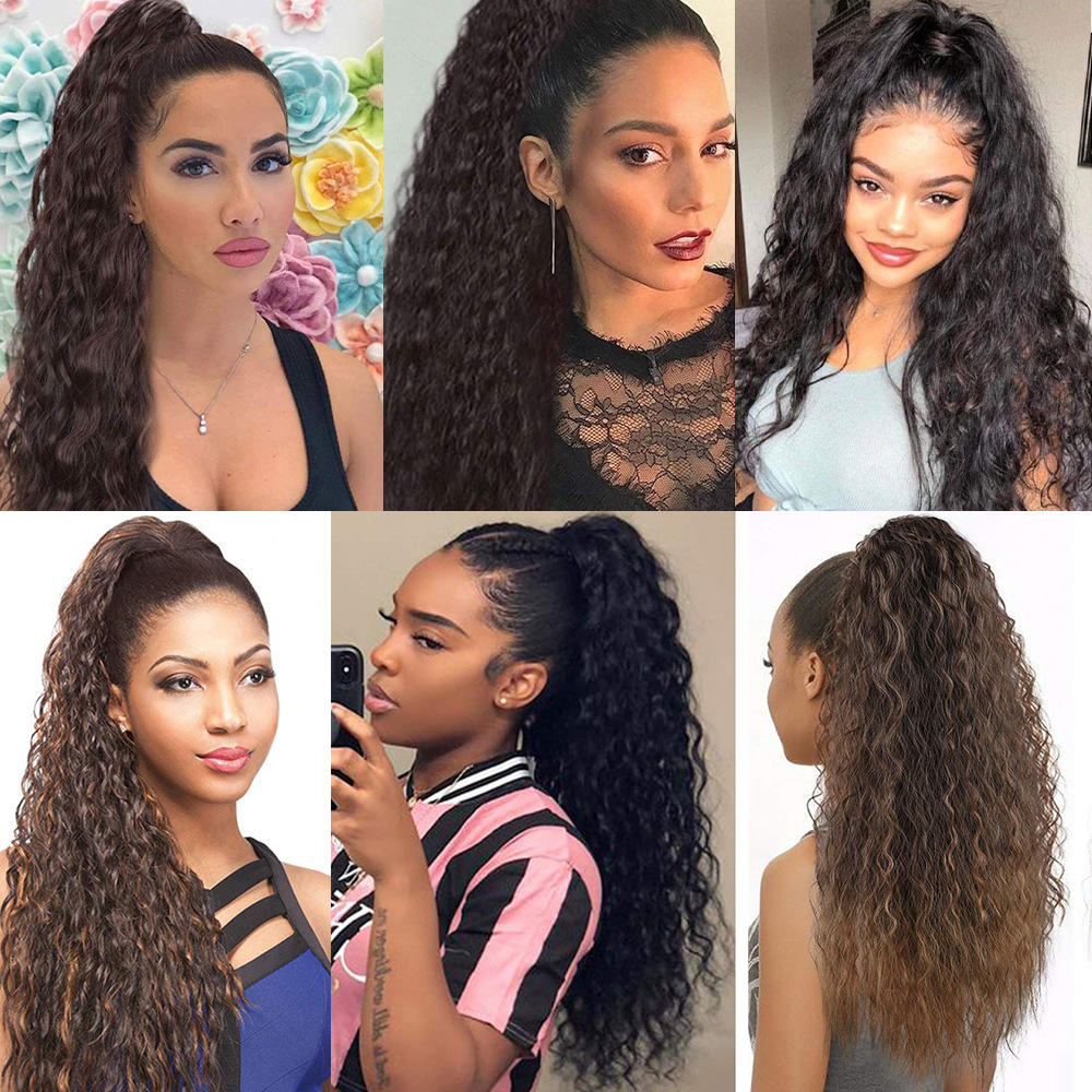 Casual Style Women's Casual Weekend High Temperature Wire Long Curly Hair Wigs