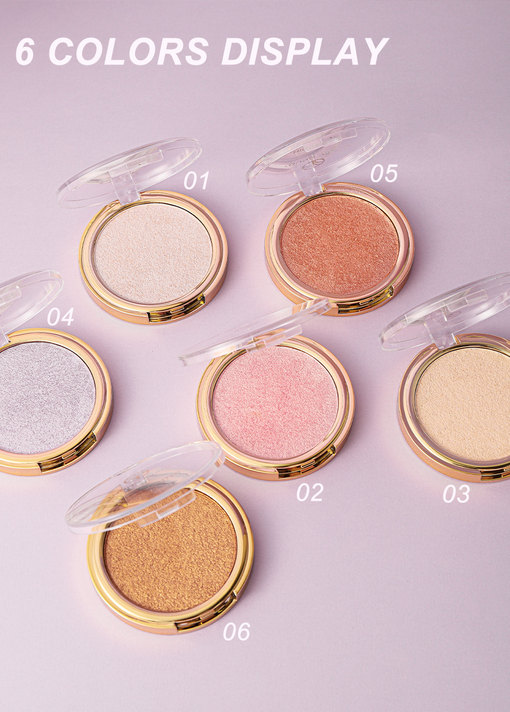YOUNG VISION baking powder, polarizing and highlighter powder, setting and contouring powder compacts, contour and three-dimensional nose shadows undefined