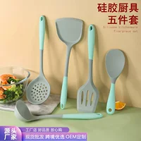 Силиконовая лопатка лопатка с порошком бонус Germ беспригарная кастрюля кухонные принадлежности 5 штук лопатка-встряхивающая силиконовая лопатка кухонные принадлежности