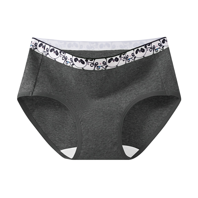 Bragas de entrepierna de algodón de oso de grado 10A entrepierna antibacteriana entrepierna larga sin costuras tipo A ropa interior de mujer de cintura media suave y transpirable de algodón
