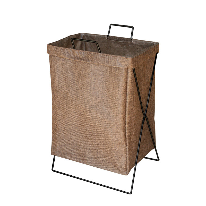 Dirty Laundry Basket, Foldable Japanese-Style Fabric Laundry Hamper for Home, Bedroom, Dormitory, Waterproof Floor-Standing