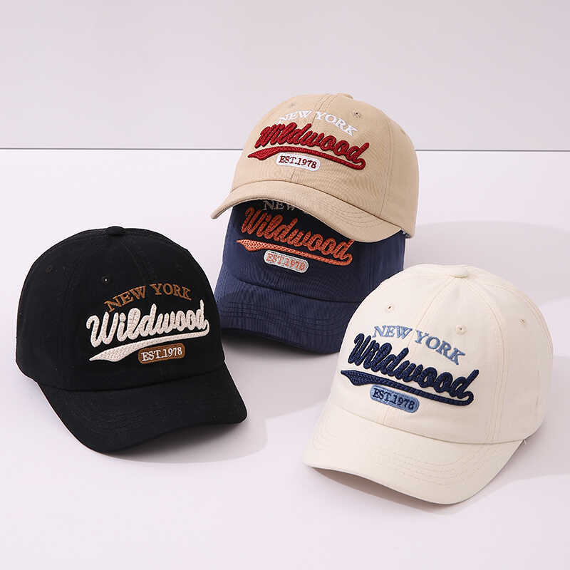 Sombreras de béisbol coreanas para niños primavera y otoño retro letras coreanas bordadas varones y niñas caprichos de boca de pato