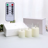 Electronic glossy candle, LED set, layout, decorations, props, remote control