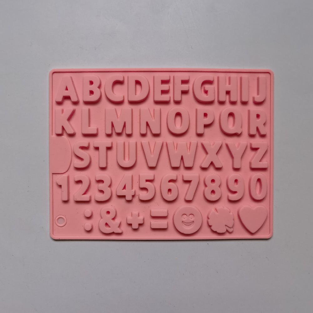 462 chocolate monoletra pastel de chocolate molde de silicona gelatina molde de torta de pan herramientas de horneado