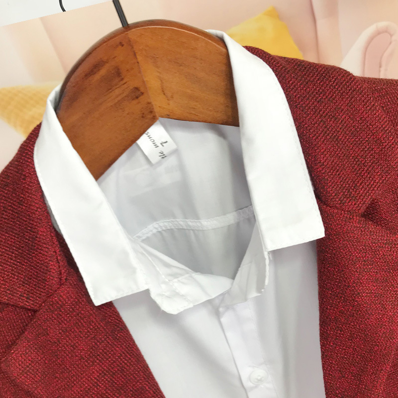 Kid's Clothing Children's small suit 2024 spring and autumn boy's dress spring casual jacket top handsome boy suit_voghion.com