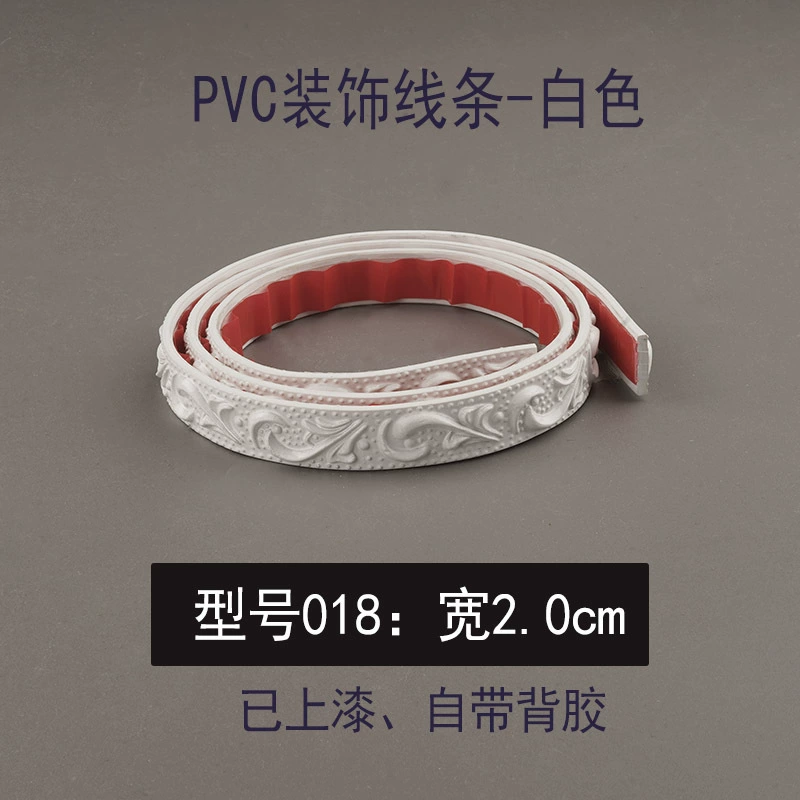 PVC Soft Edge Strip Self-Adhesive, Curved Ceiling & TV Wall Molding, White, Various Widths