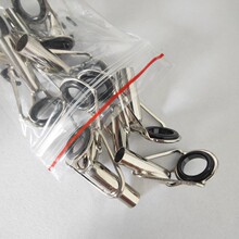 201不锈钢海竿5个型号10个袋装顶环竿稍导眼抛竿导环过线环DIY配