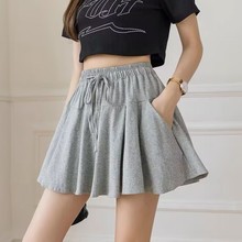 防走光百褶裙女韩版夏季高腰显瘦运动裙裤A字小众半身裙学生短裙