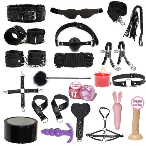 Jiuai SM binding props, adult products, couple sex toys, nipple clamps, handcuffs, oral balls, sex toy factory