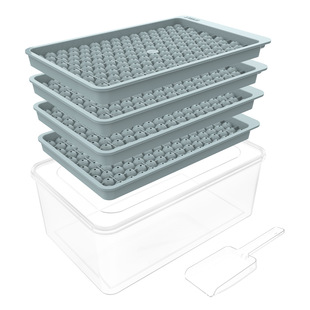 Amazon same mini ice hockey 159 grid four with box with shovel ice ice rack New