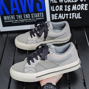 Vasibaen Niche Ins Men's Shoes Trendy 2024 Autum New Canvas Shoes Men's Versatile Casual Board Shoes Trendy