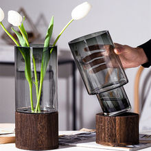 轻奢新款简约高端创意玻璃水养鲜花餐桌客厅装饰花瓶风高颜值
