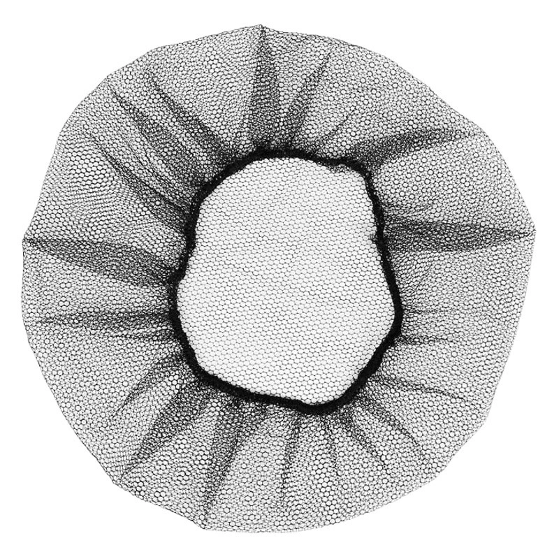 Одноразовая нейлоновая сетчатая шапочка, дышащая, предотвращающая выпадение волос, черная нейлоновая сетчатая шапочка для пищевых производств