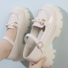 仙女时尚日系单鞋时尚小香风配厚底小皮鞋女风秋新款裙子玛丽珍鞋