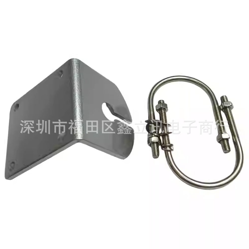 车载天线阳台管装夹边卡边UV双段短波苗子阳台铝合金横竖通用支架