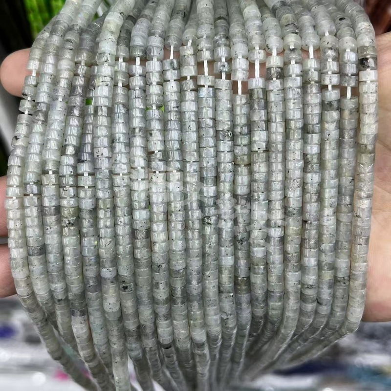 2*4mm天然石管珠隔片散珠玉髓青金水晶圆柱隔珠diy饰品配件批发|undefined