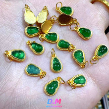 S925���y��Ȼ�����ʯꖾGɫ���J�����쉋С���������DIY���