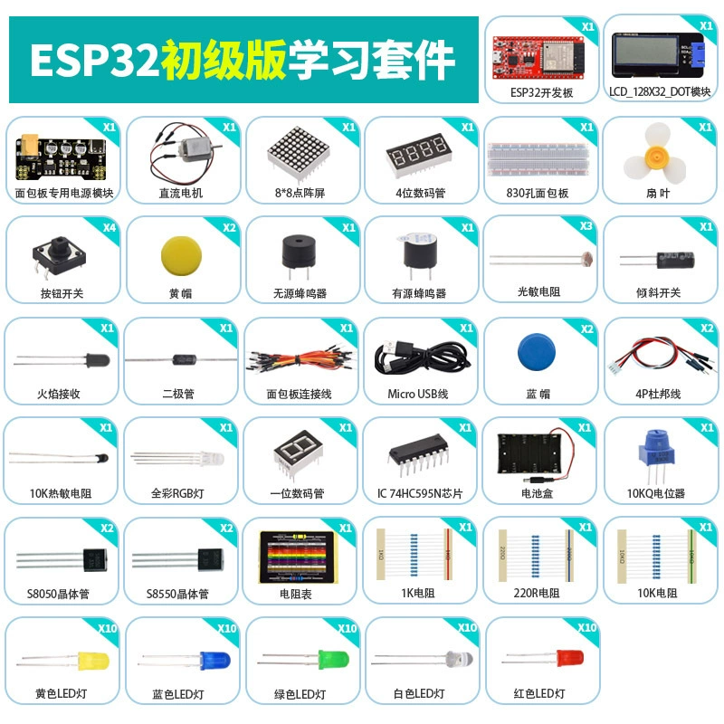 Плата разработки ESP32 IoT набор совместим с Arduino Bluetooth WIFI удалённое управление на Python/C/C++