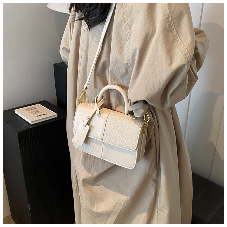 Maillard Splicing Handbag for Women 2024 New Style, with Unique Texture and a Stylish Crossbody Bag Design_voghion.com