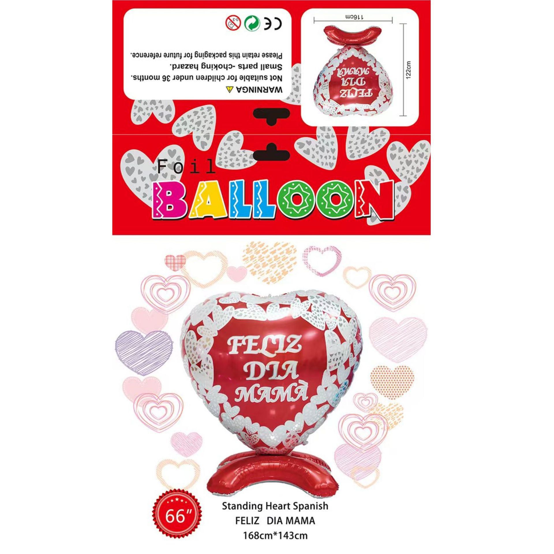 Cross-border new 66-inch Valentine's Day standing base love-shaped…