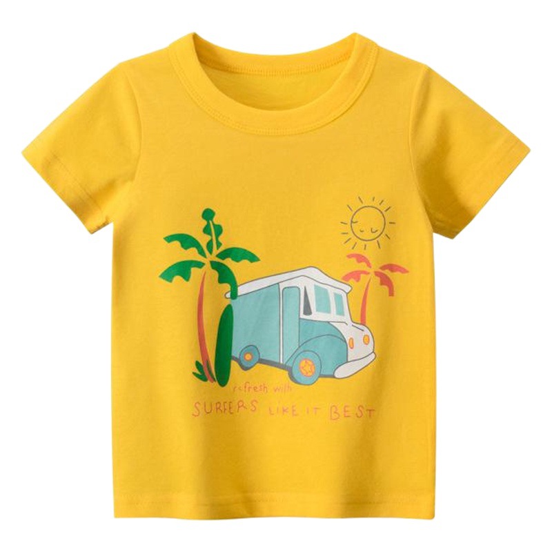 Ropa infantil de la marca 27kids, camiseta de manga corta estilo coreano para niños, verano 2026, venta al por mayor, dropshipping.