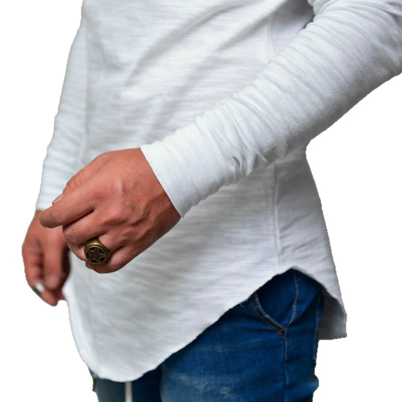 2017 otoño cuello redondo SLIM-Fit color sólido Comercio Exterior deseo Amazon Venta caliente de manga larga Camiseta precio de la promoción