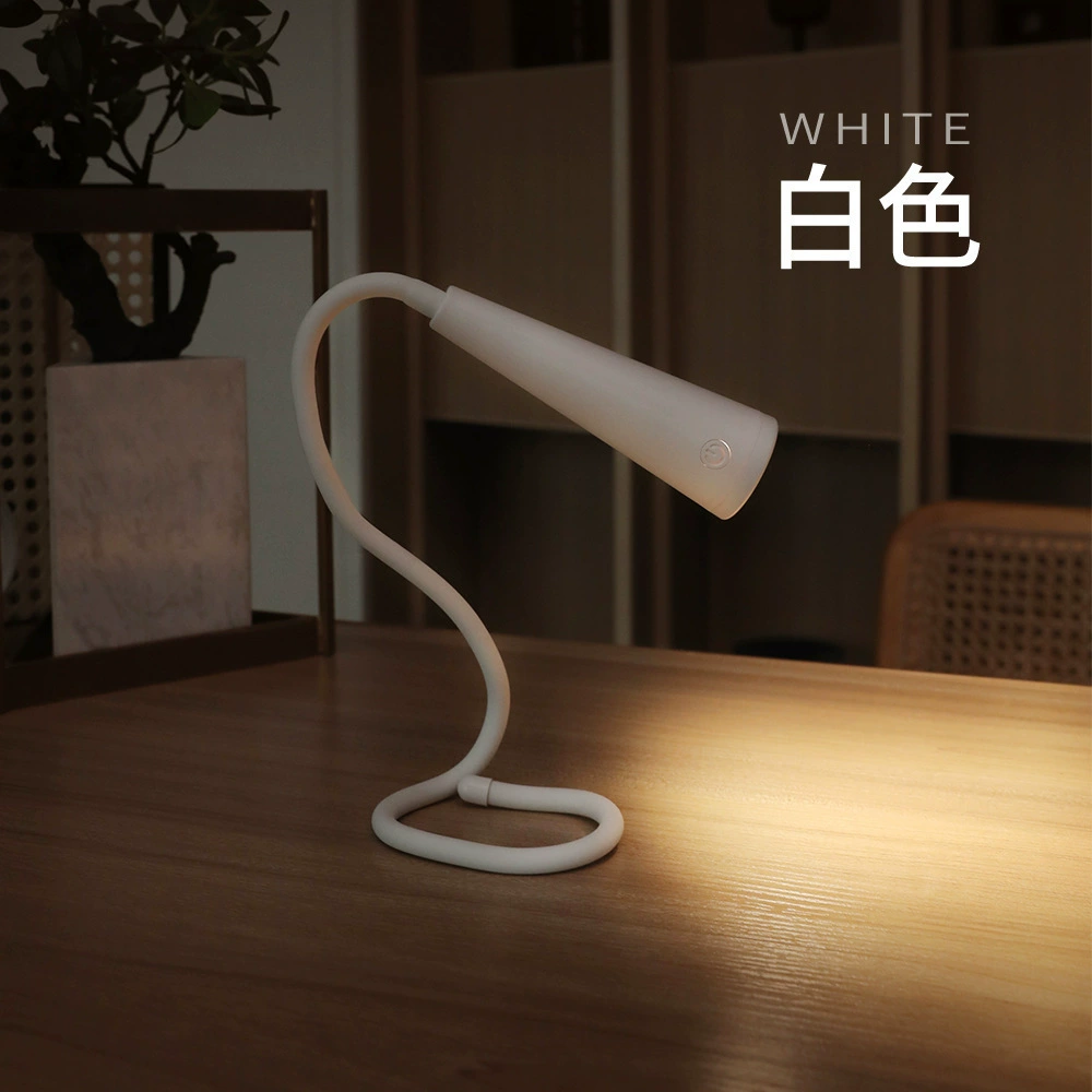 Складная светодиодная лампа для книги, USB-зарядка, длинный срок службы аккумулятора, трехскоростная цветовая температура, безполосный свет, компактная лампа-шланг, креативная лампа