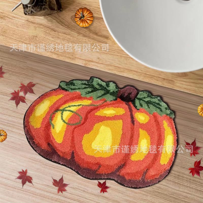 クロスボーダーのハロウィンのかぼちゃはカシミヤのドアのマットをまねます。|undefined