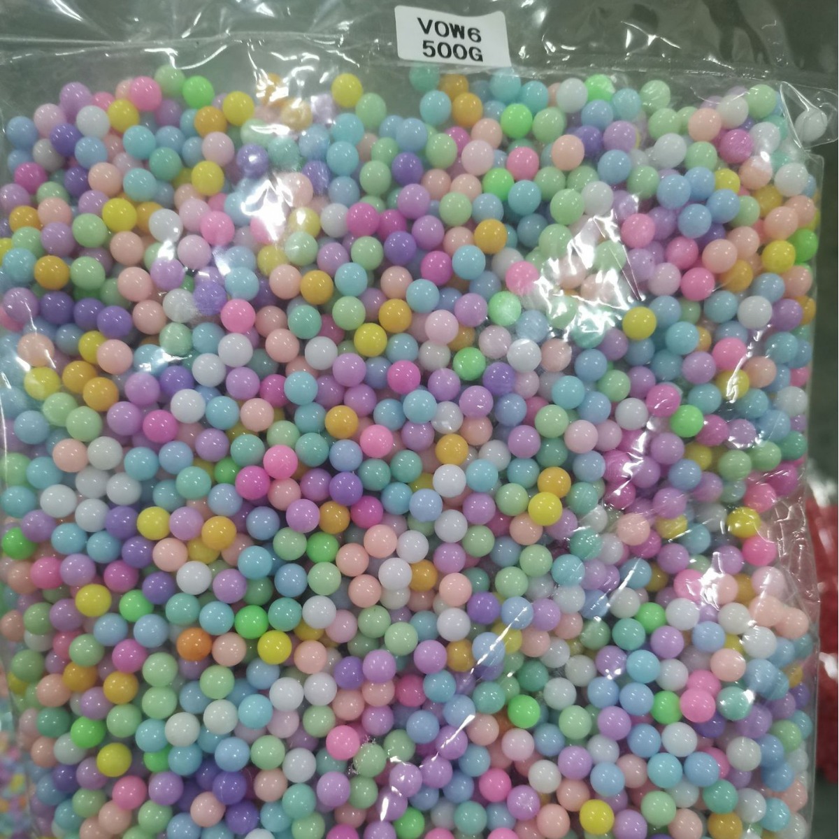 Acrylic round beads pearl