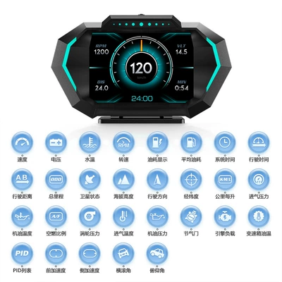 Obd+Gps Instrument Slope, Vehicle HUD
