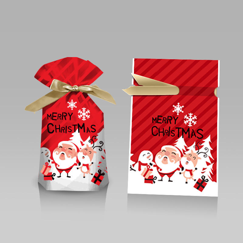 クリスマスキャンディーバッグギフト包装袋リボン巾着アップルウサギ耳漫画巾着袋在庫ありクロスボーダー|undefined
