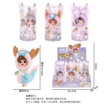 创意潮玩搪胶娃娃玩偶带贴纸挂件装扮摆件娃包毛绒玩具收藏女孩