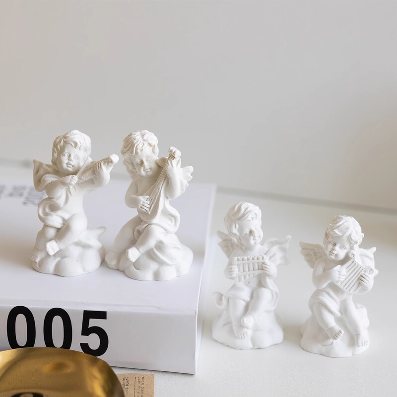 ins Korean style mini resin angel statue photo props art home decoration desktop decoration photo