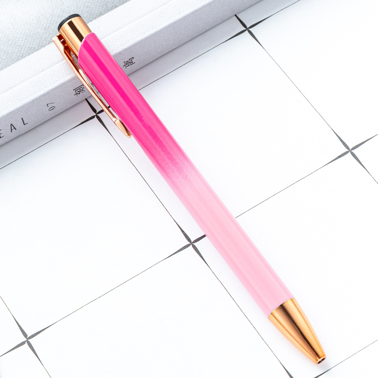 Metal bolígrafo de presión dos bobinas de aluminio barra de pluma de negocios puede imprimir logotipo publicitario regalo bolígrafo promocional fábrica al por mayor