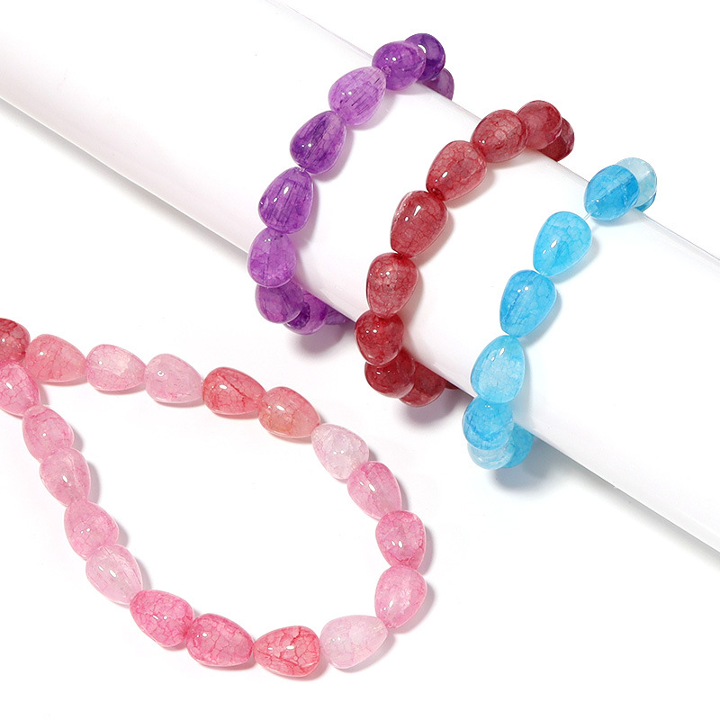 Cartoon Style Colorful Glass Polishing Jewelry Accessories 1 Piece