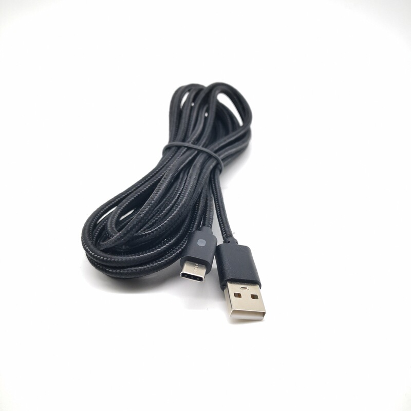 New PS5 wireless handle charging cable 3 meters PS5 data cable braided cable with indicator light type-c interface
