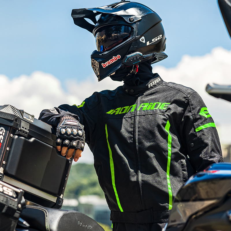 Traje de motociclismo para exteriores, transpirable, cortavientos e impermeable, chaqueta de carreras todoterreno, ropa de motociclista para todas las estaciones.