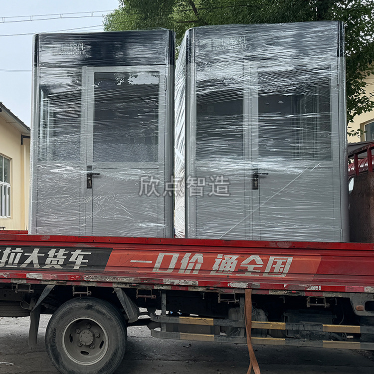 Caja de seguridad de estructura de acero Punto Caja de seguridad de estructura de acero Pabellón de seguridad móvil Propiedad Comunidad Puerta de guardia Plataforma de servicio