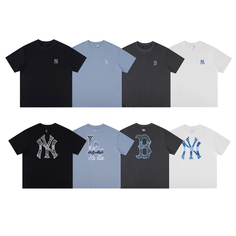 High-Quality Mlb New York Yankees T-Shirt with Large Logo on the Back, Casual and Versatile, Simple Design, Unisex, Round Neck, Short-Sleeved High-Quality Mlb New York Yankees T-Shirt with Large Logo on the Back, Casual and Versatile, Simple Design, Unisex, Round Neck, Short-Sleeved
