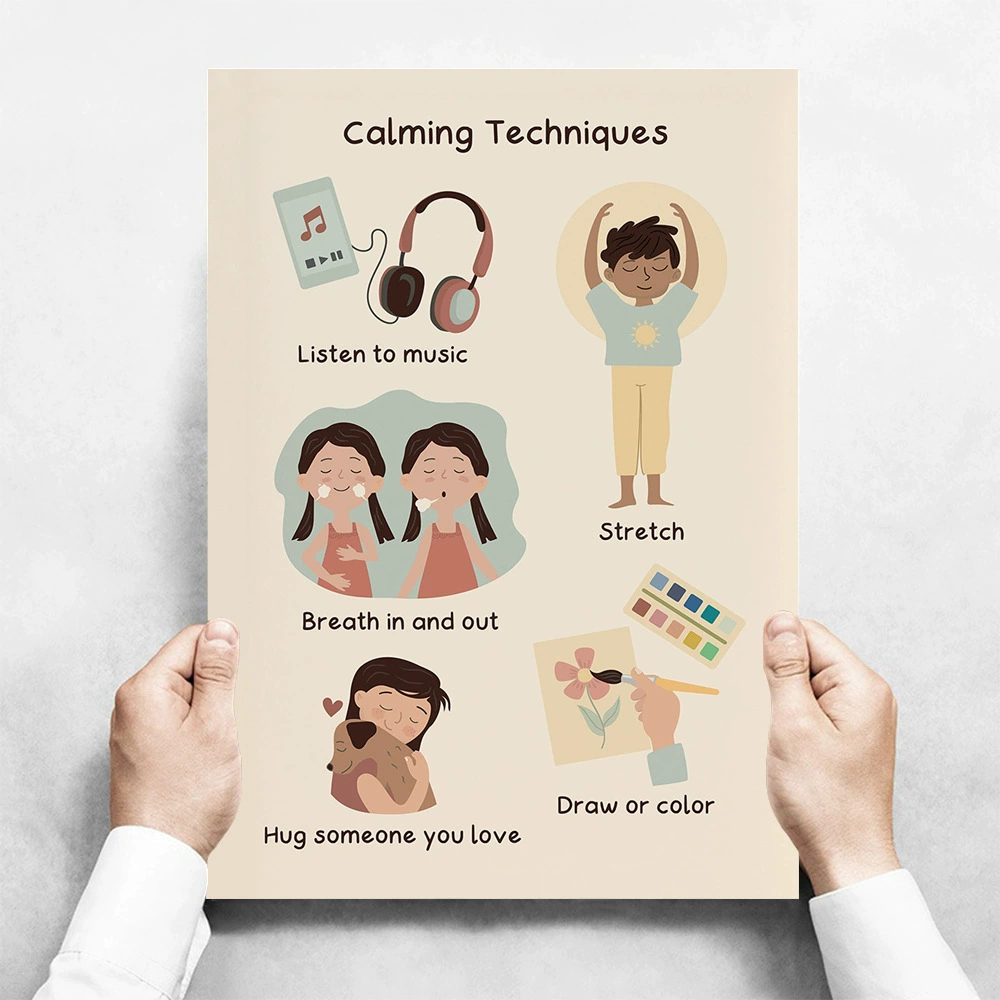 Teaching school poster for early age, early education, training