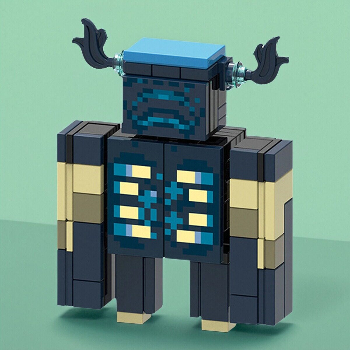 Minecraft Third-Party Minifigure Children's Building Block Toy Gh0165 Guardian Sound-Activated Creeper