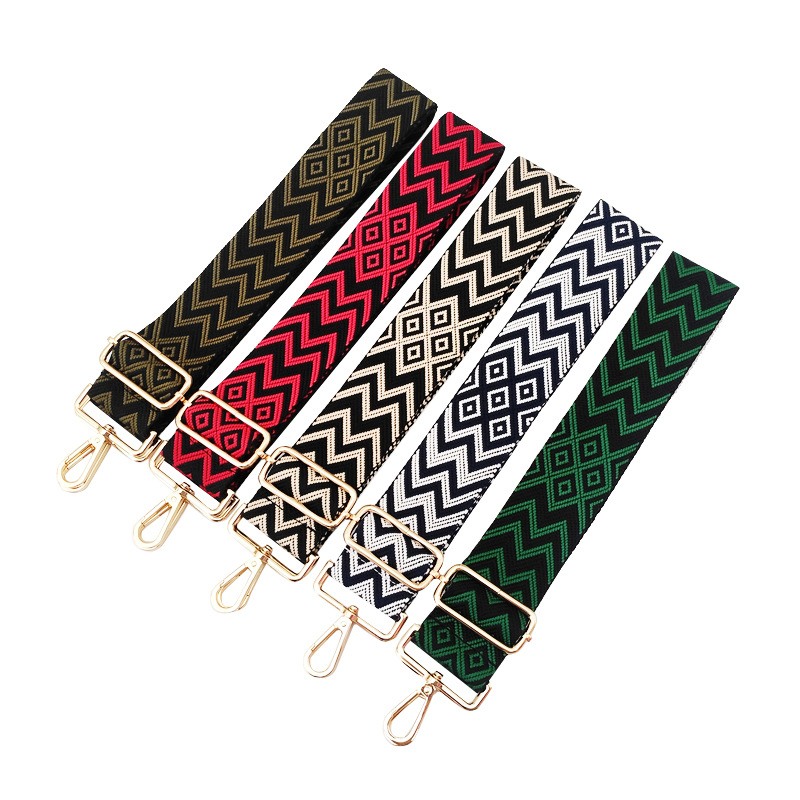 New Five Cm Colorful Wide Shoulder Straps Purse Accessories Strap Adjustable Shoulder Crossbody Replacement Burden Reduction Long Strap display picture 2